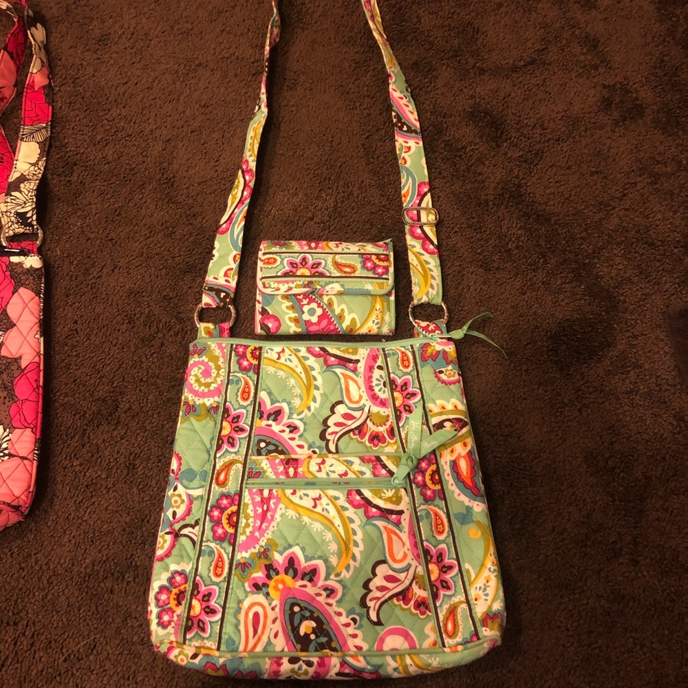 Vera Bradley cross body purse and wallet